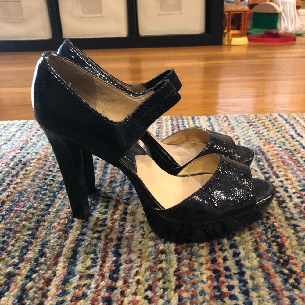 Michael Kors black strap heels